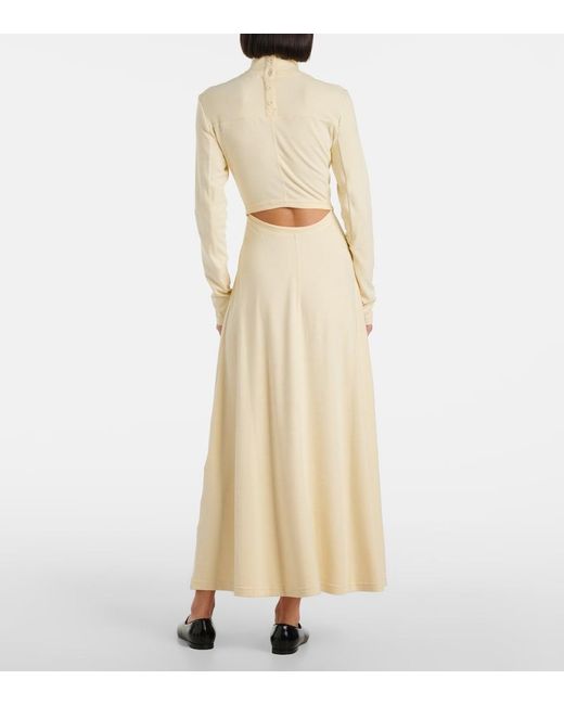Proenza Schouler Natural Label Jayne Ribbed-Knit Maxi Dress
