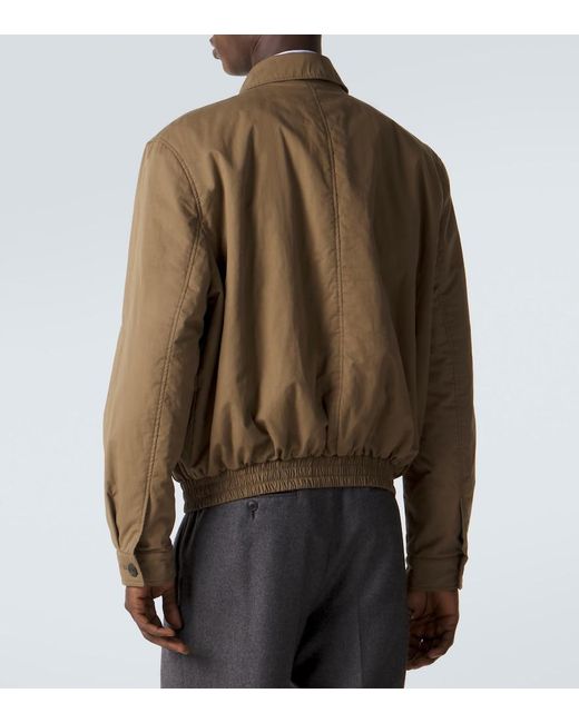 Saint Laurent Natural Cotton Blouson Jacket for men