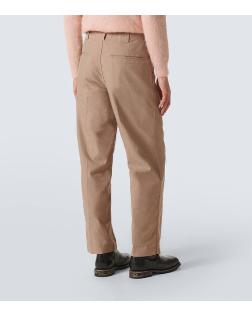 Visvim Natural High-rise Cotton Chinos for men