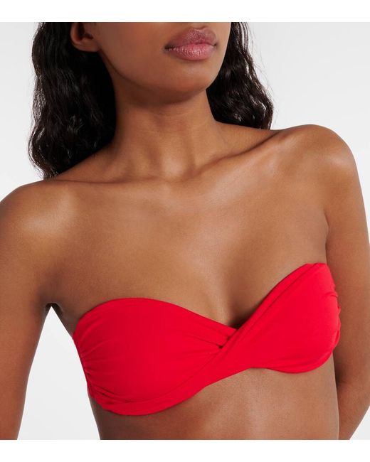 Top de bikini bandeau Martinique Melissa Odabash de color Red