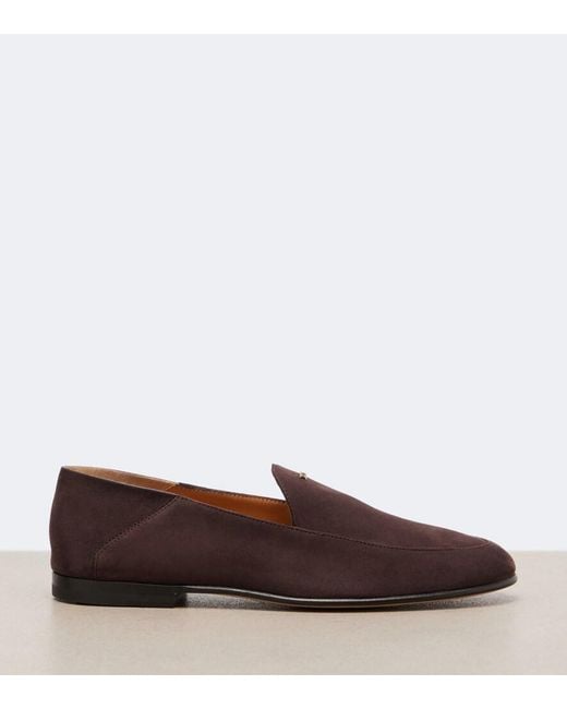 Tod's Brown Suede Loafers