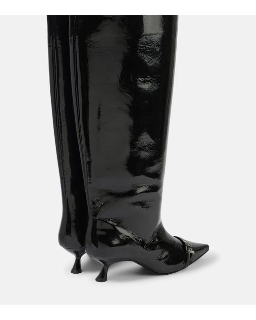 Bottes À Détails D'Œillets Ganni en coloris Black