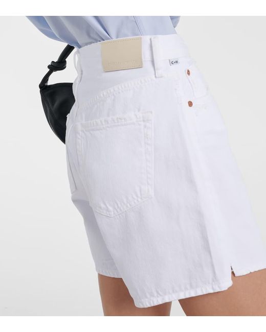 Citizens of Humanity White High-Rise Jeansshorts Marlow