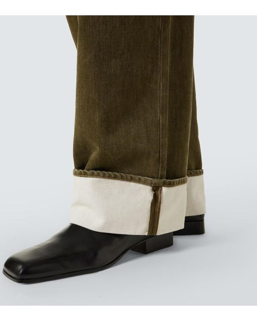 Bottega Veneta Green Straight Jeans for men