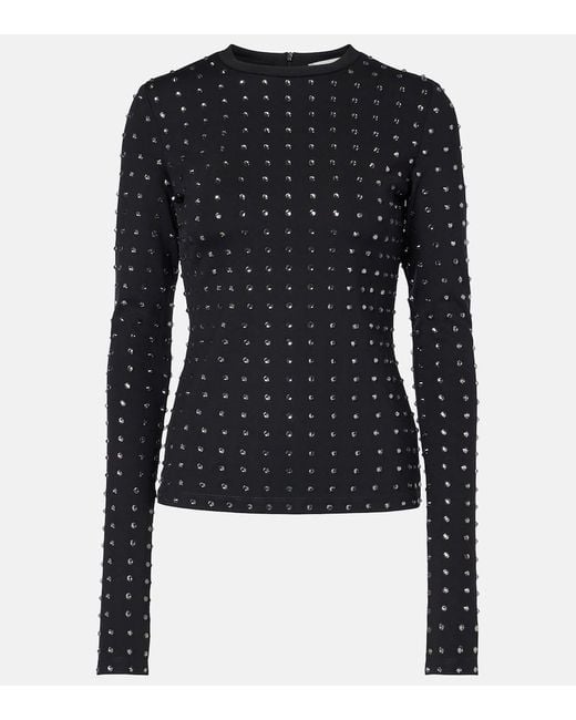 Top Negus Con Cristalli di Sportmax in Blue