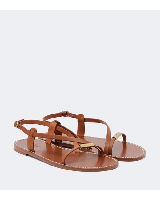 Chloé Brown Matilda Leather Sandals