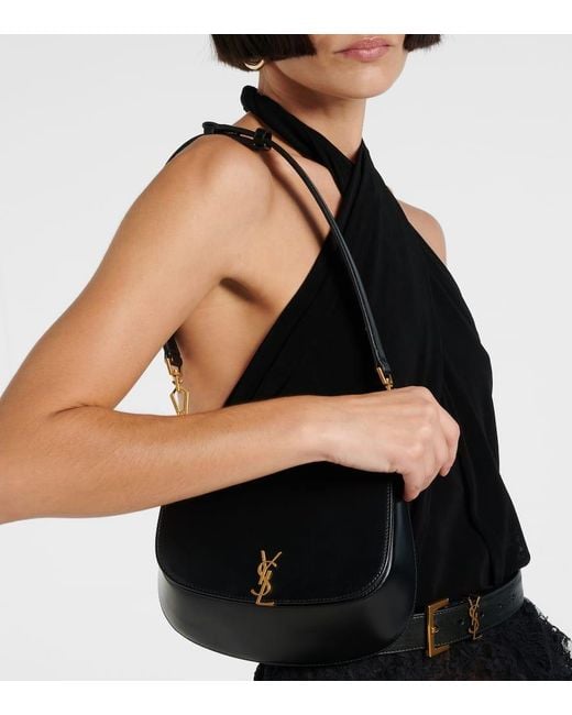 Saint Laurent Black Voltaire Leather Shoulder Bag