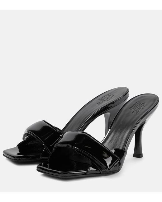 Gia Borghini Black Alodie Mules