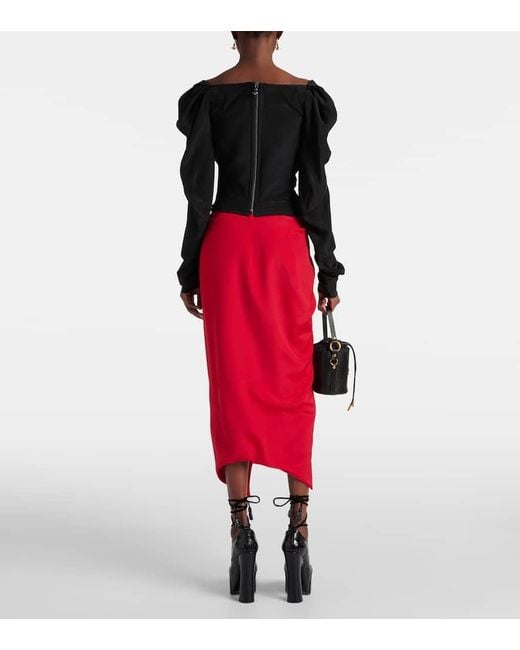 Top de seda con lazada Vivienne Westwood de color Black