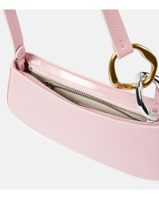 Staud Pink Schultertasche Ollie aus Leder