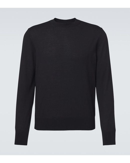 Agnona Blue Wool And Cashmere Sweater for men
