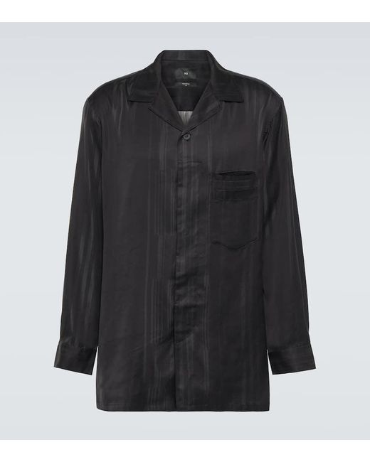 Camicia 3-Stripes di Y-3 in Black da Uomo