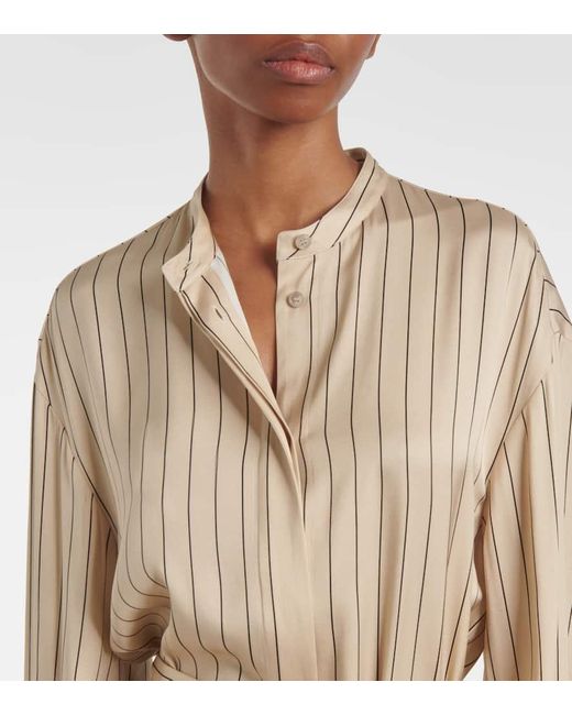 Robe Chemise Orlana En Soie Melangee Joseph en coloris Natural