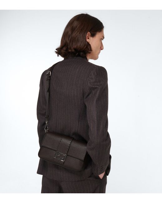 Fendi Regular Baguette Belt Bag in Brown (Black) for Men - Lyst