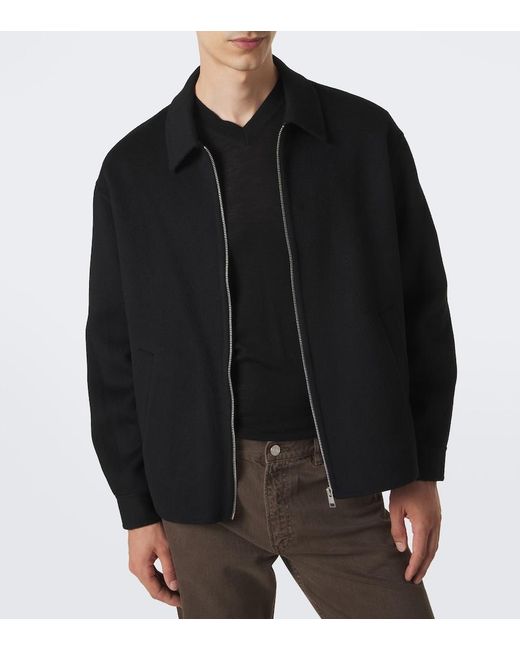 FRAME Black Wool Jacket for men