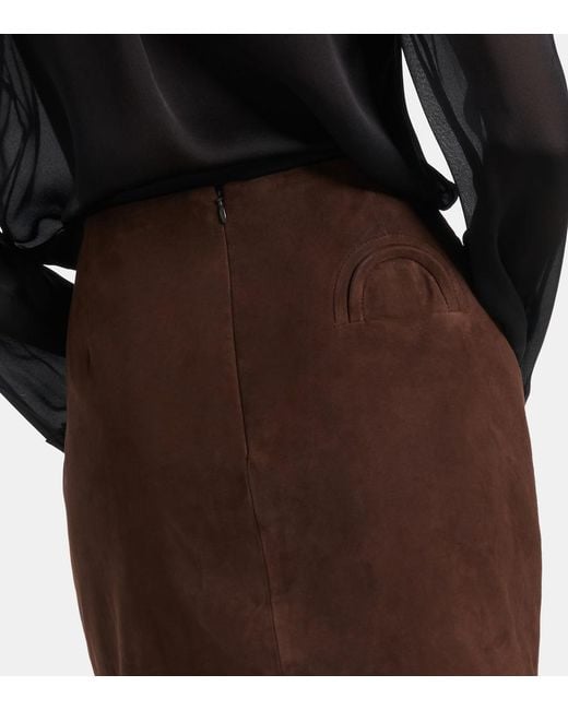 Blazé Milano Brown Coci Suede Miniskirt