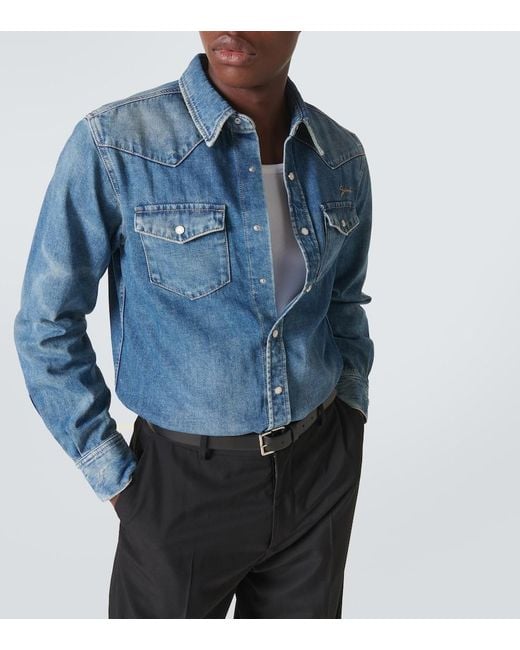 Camiseta De Algodon Givenchy de hombre de color Blue