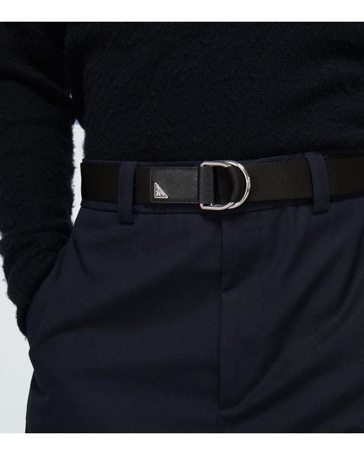 Prada Guertel Aus Re-Nylon in Black für Herren