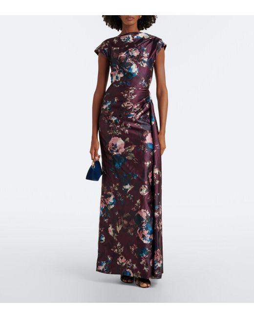 Borsa Bloom Micro di Erdem in Blue
