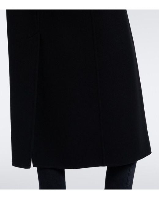 Gucci Black Double-Breasted Wool Coat