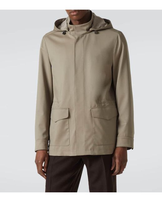 Thom Sweeney Green Wool Field Jacket for men