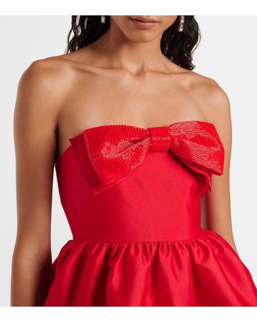 Robe A Noud Self-Portrait en coloris Red