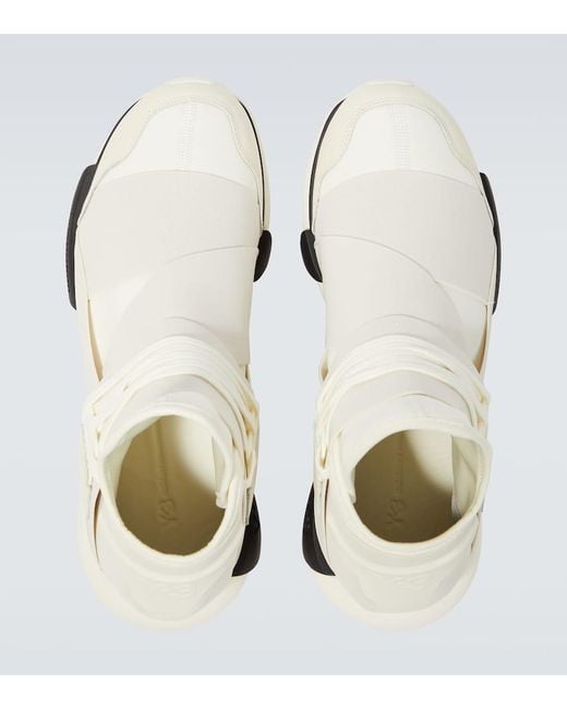 Sneakers Qasa con pelle di Y-3 in White da Uomo