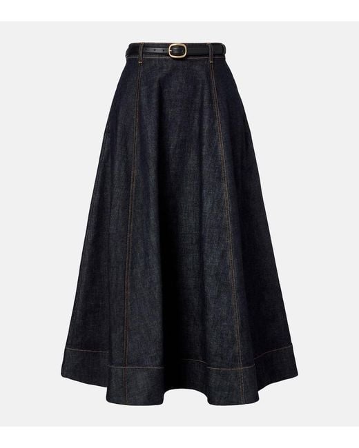 Self-Portrait Blue Jeansrock