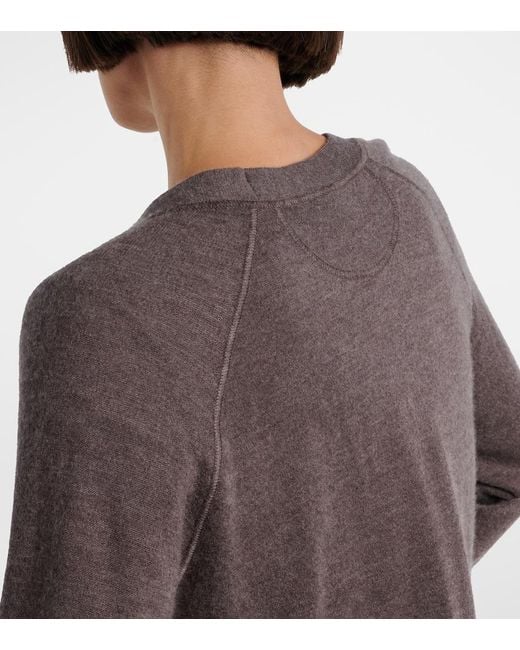 The Row Brown Liberty Cashmere Cardigan