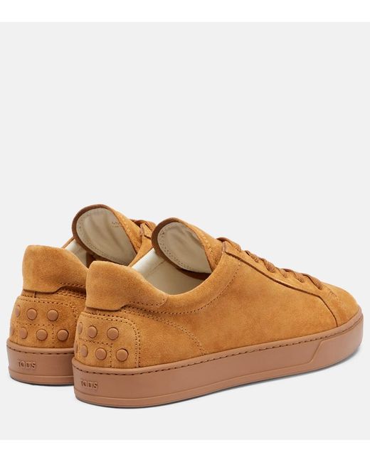 Tod's Brown Sneakers Aus Veloursleder