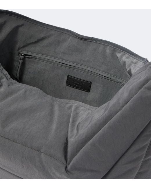 Lemaire Gray Soft Game Large Shoulder Bag for men