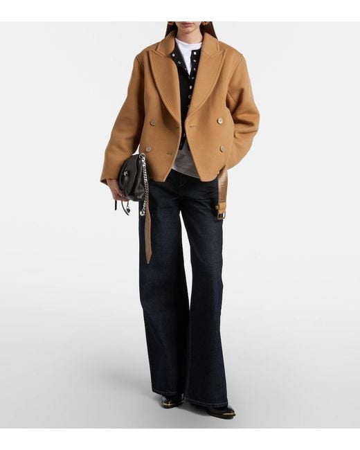 Isabel Marant Blue Lemony Wide-Leg Jeans