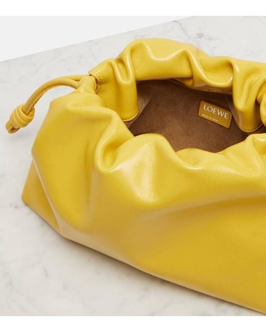 Loewe Yellow Clutch Flamenco Medium Aus Leder