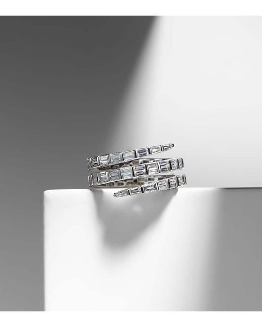 Anello Three Row di Anita Ko in White