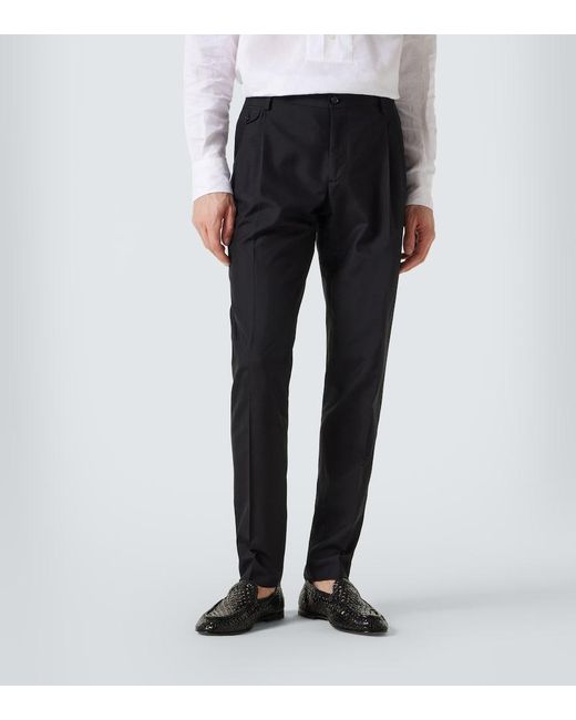 Dolce & Gabbana Black Silk Suit for men