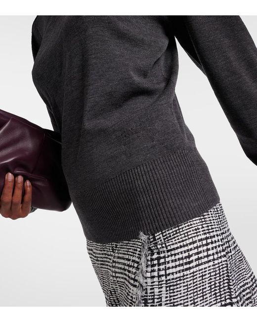 Burberry Black Rollkragenpullover Aus Wolle