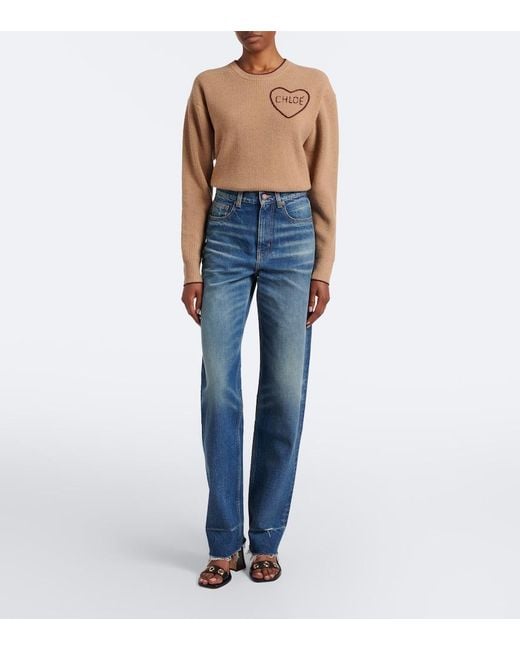 Jean Straight Chloé en coloris Blue