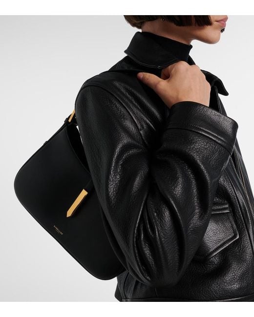 DeMellier London Black Tokyo Leather Shoulder Bag