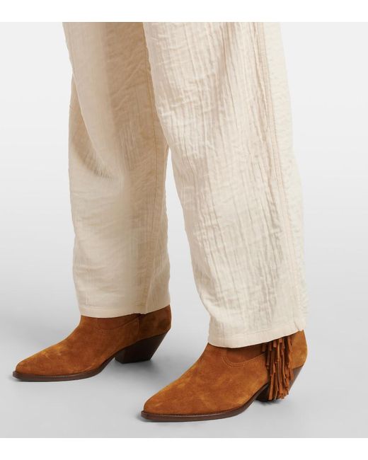Isabel Marant Natural Serida Straight Pants