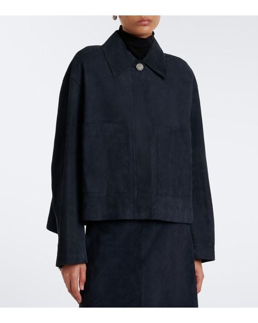 Joseph Blue Aitna Suede Jacket