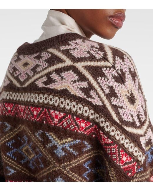 The Row Red Hinny Cashmere, Silk And Mohair Sweater