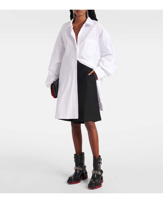 Bottines En Cuir À Clous Dune Bike Christian Louboutin en coloris Black
