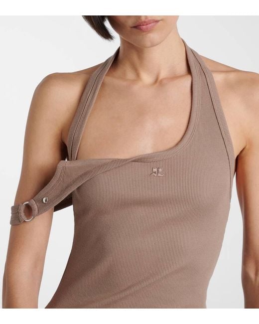 Top Unrobed 90's En Coton Courreges en coloris Brown