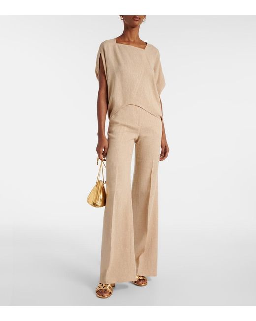 Gianvito Rossi Natural Amalfi 45 Leather Mules