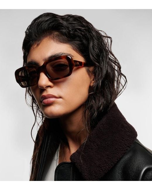 Loewe Brown Rectangular Sunglasses