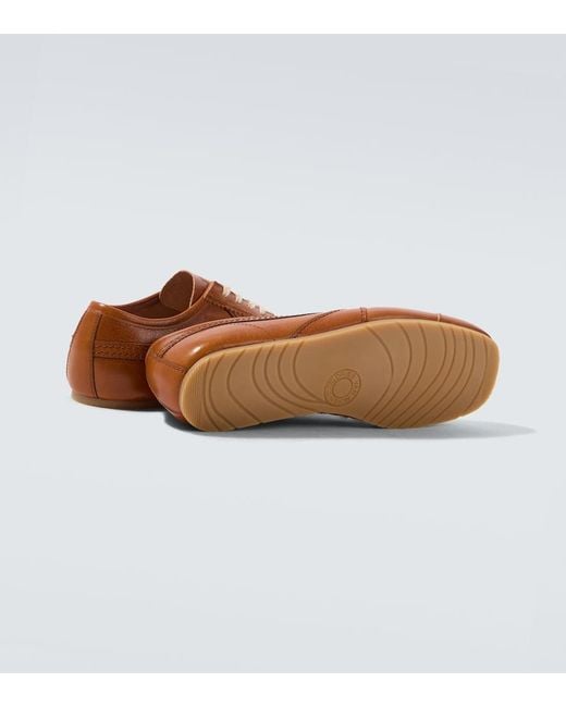 Dries Van Noten Brown Leather Sneakers for men