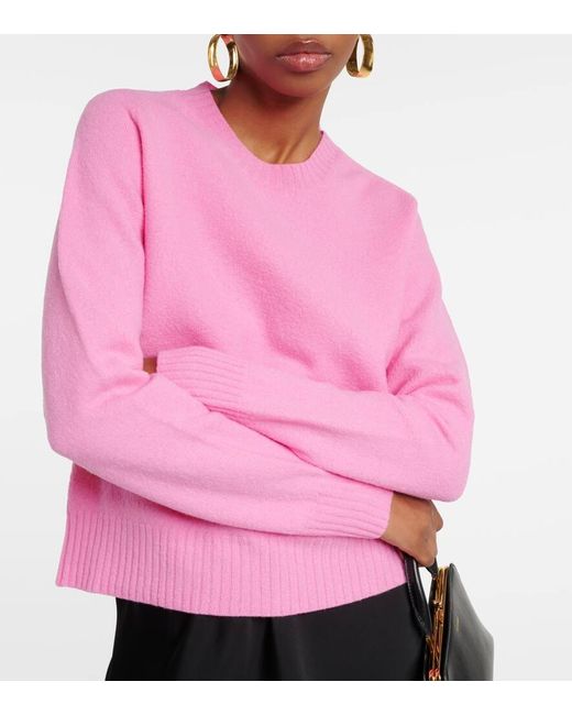 Jil Sander Pink Pullover aus Wolle