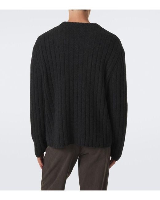 The Row Black Ettore Cashmere Sweater for men