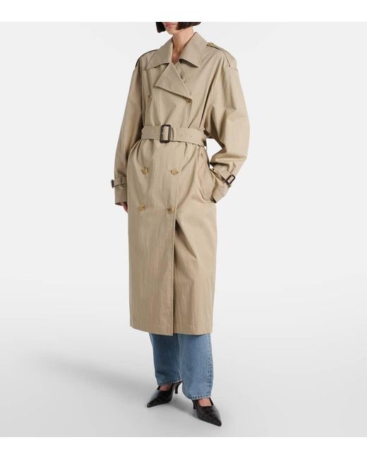 Totême  Natural Cotton-Blend Trench Coat