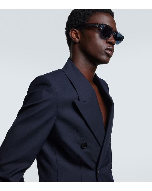 Dior Blue Dioroblique S1I Square Sunglasses for men